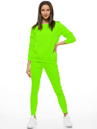 Pantaloni de training femei neon verde OZONEE JS/CK01/31