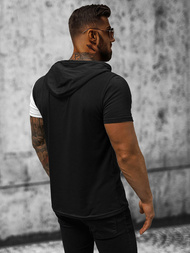 Tricou bărbați negru-alb OZONEE JS/8T981