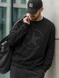 Bluză de trening bărbați negru OZONEE JS/8B1991/3