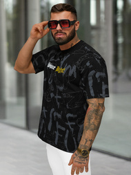 Tricou bărbați negru OZONEE O/YN2/621