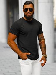 Tricou bărbați negru OZONEE O/7766T