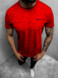 Tricou bărbați rosii OZONEE JS/SS11126Z