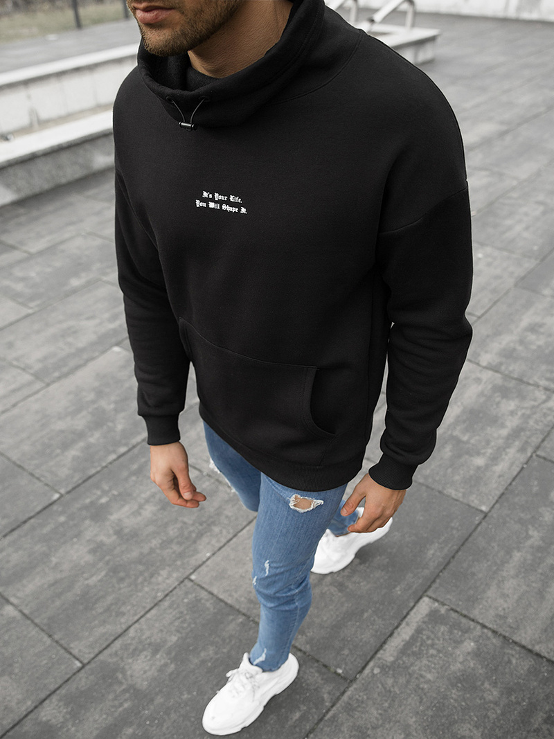 Hanorac bărbați negru OZONEE B/20402106