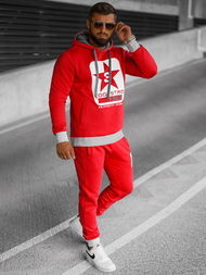 Compleu sport bărbaţi roșu OZONEE JS/8C59/18Z