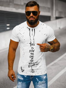 Tricou bărbați alb OZONEE O/8T1259/1