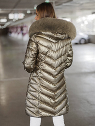 Geacă de femei aur OZONEE JS/16M9100/403Z