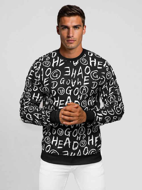 Bluză bărbați neagră OZONEE JS/8B1221/3Z