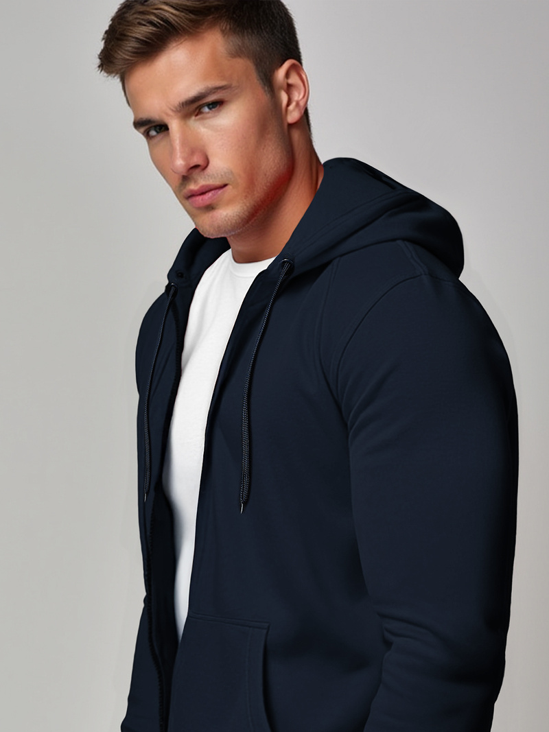 Hanorac bărbați bleumarin închis OZONEE JS/2008