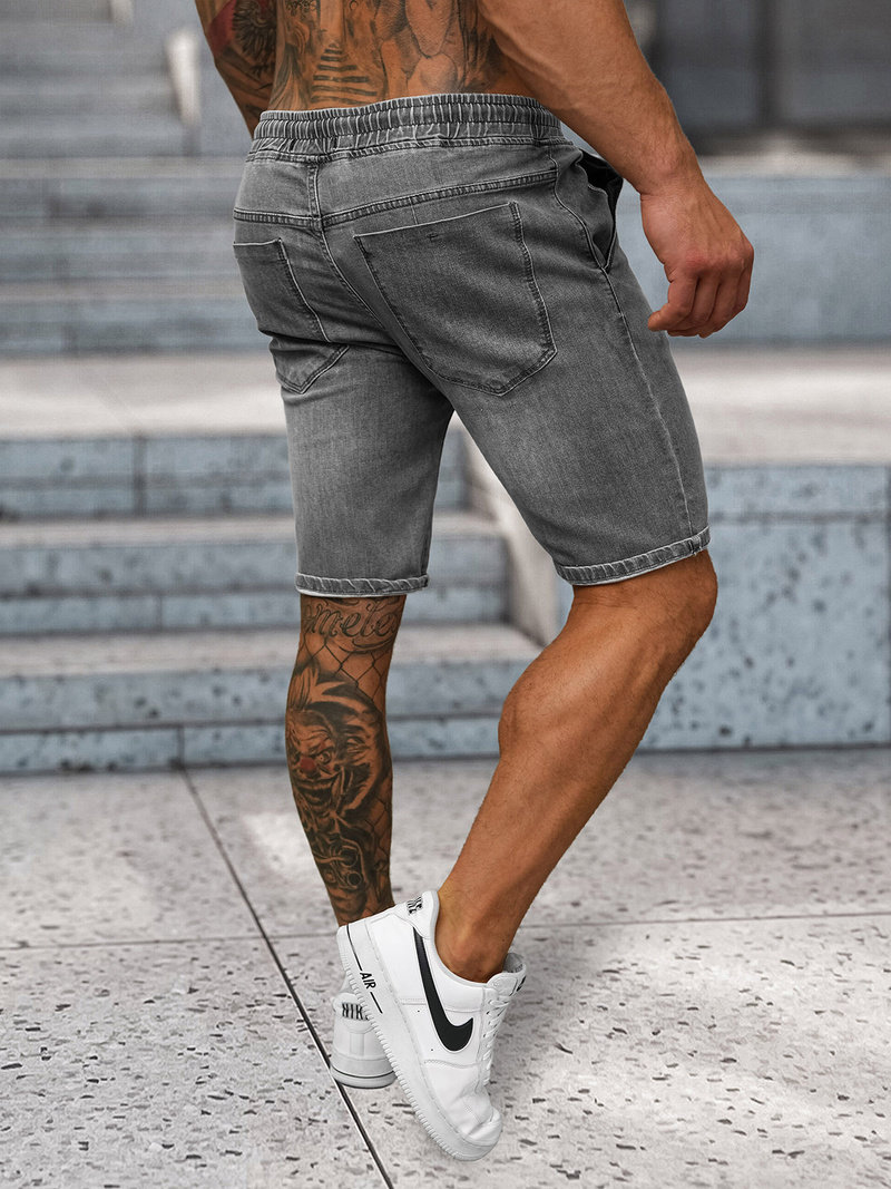 Pantaloni scurti bărbați gri OZONEE NB/MP0314GC