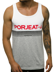 Maiou bărbați alb OZONEE JS/SS11062