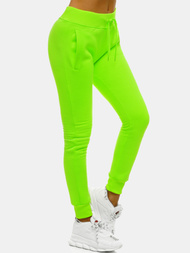 Pantaloni de training femei neon verde OZONEE JS/CK01/31