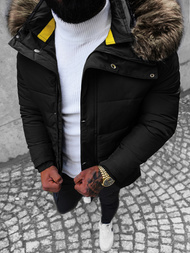 Geacă bărbați neagră OZONEE JS/M1966/392