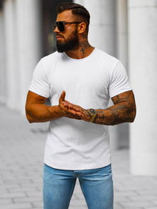 Tricou bărbați alb OZONEE O/7766T