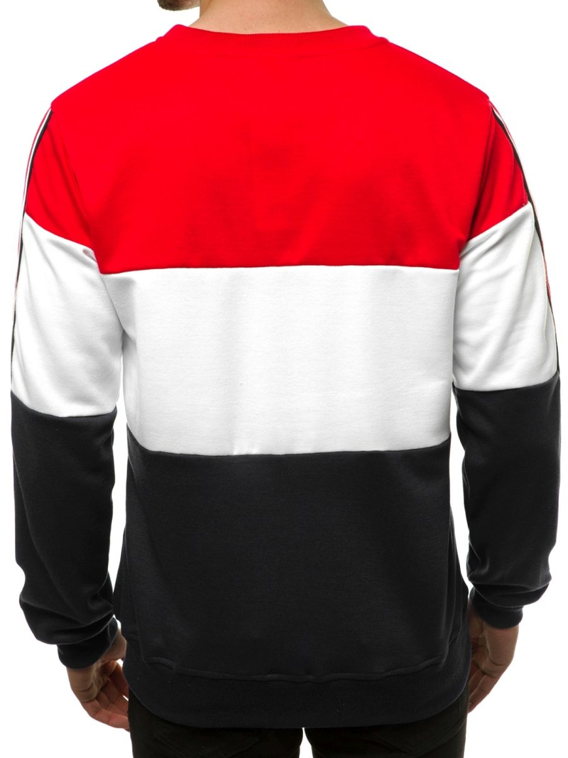 Hanorac bărbați roșu-neagră OZONEE JS/JZ11036