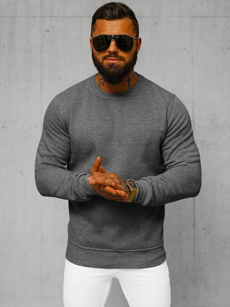 Hanorac bărbați antracit OZONEE JS/2001-10Z