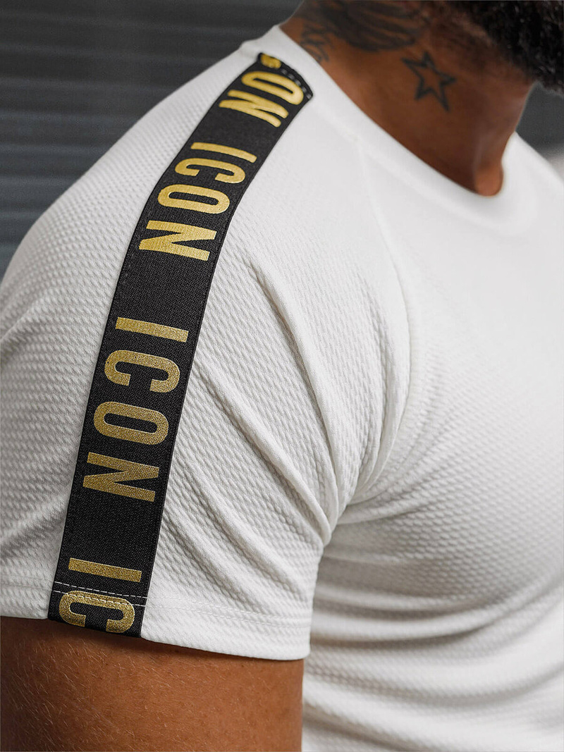 Tricou bărbați alb OZONEE O/T7579