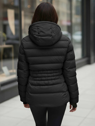 Geacă de iarnă femei neagră OZONEE JS/M769/392