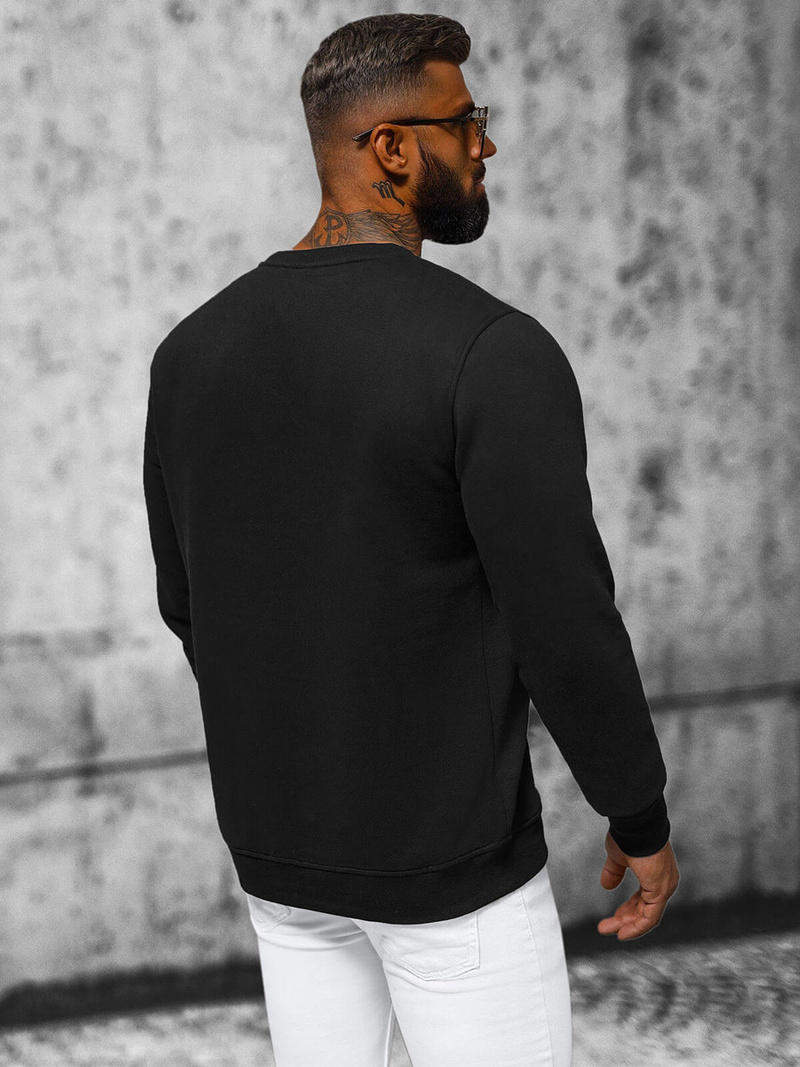 Bluză bărbați neagră OZONEE NB/MF2013