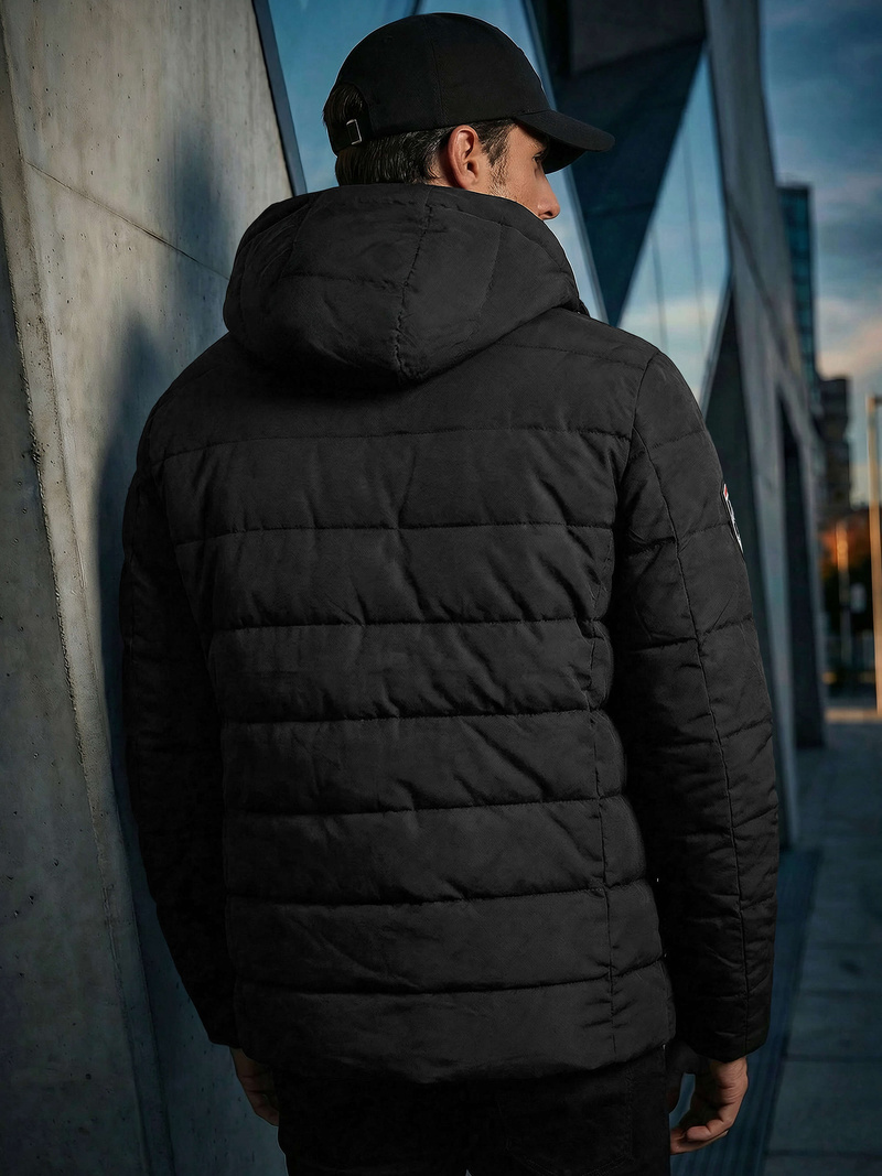 Geacă bărbați neagră OZONEE JS/31M5081/392