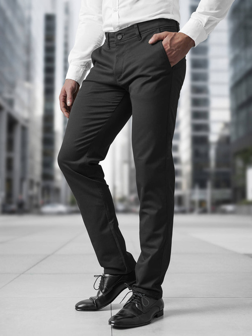 Pantaloni Bărbaţi Negri OZONEE V/5100