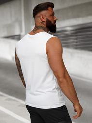 Maiou bărbați alb OZONEE JS/8B1712/1