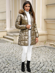 Geacă de femei aur OZONEE JS/16M9120/403Z