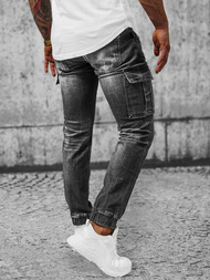 Pantaloni jogger bărbați negri OZONEE NB/MP0130N