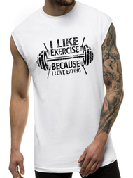 Maiou bărbați alb OZONEE MACH/M1210