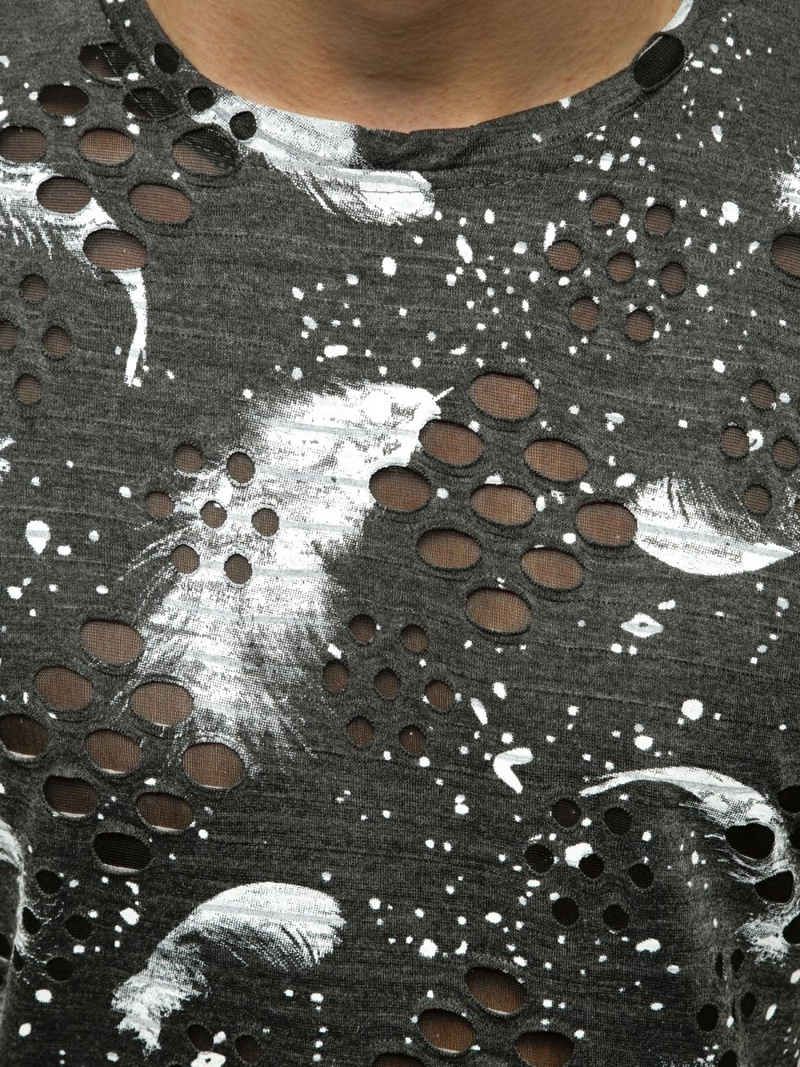 Tricou bărbați antracit OZONEE JS/KS2111