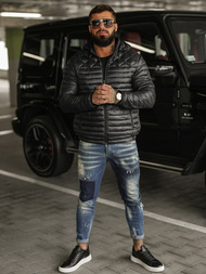 Geacă bărbați neagră OZONEE JS/16M9328/392BZ