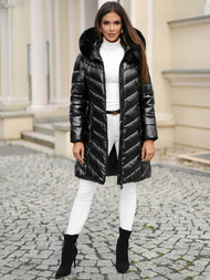 Geacă de femei neagră OZONEE JS/16M9100/392Z