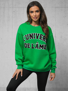 Bluză oversize verde OZONEE O/SWE23055