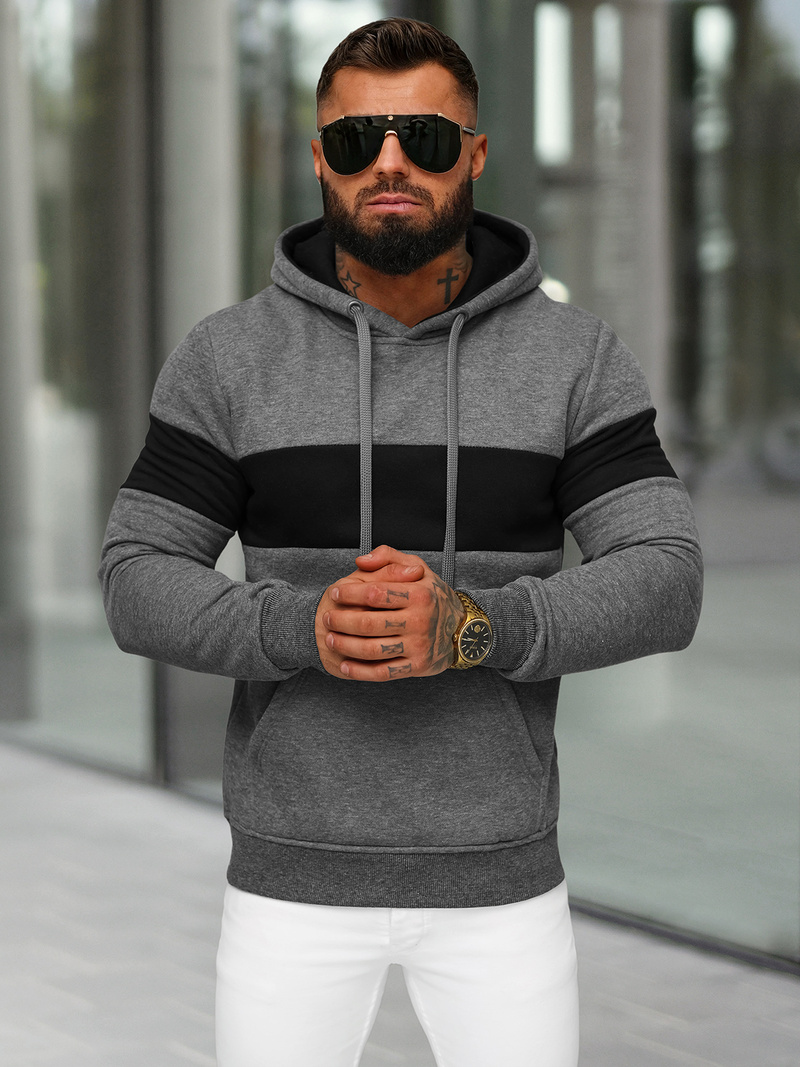 Hanorac bărbați antracit OZONEE JS/8B1316/5