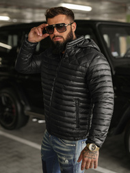 Geacă bărbați neagră OZONEE JS/16M9328/392BZ