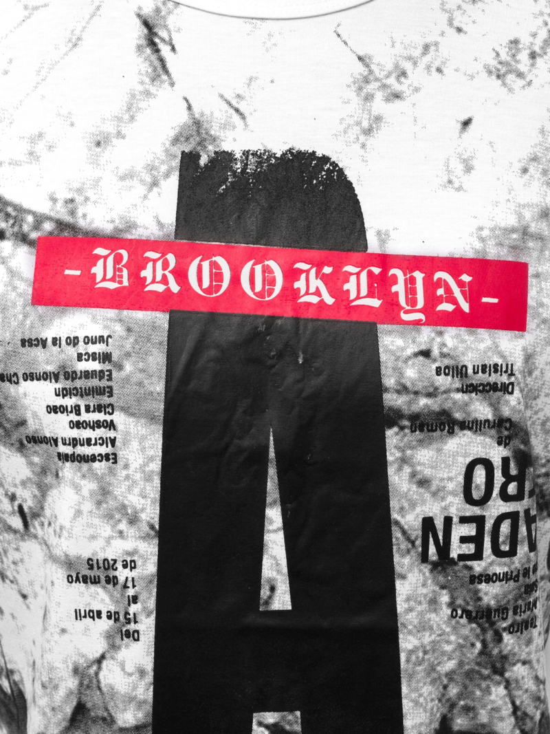 Tricou bărbați alb OZONEE JS/SS10921Z