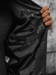 Jachetă bărbați neagră OZONEE O/3A172