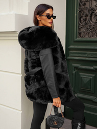 Geacă de femei neagra OZONEE JS/11Z8090Z