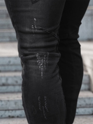 Blugi bărbaţi negri OZONEE NB/MP0025NZ