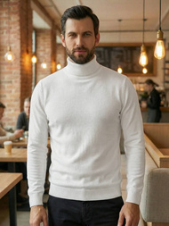 Pulover bărbați alb OZONEE JS/59B3603/1