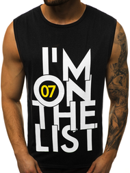 Maiou bărbați negru OZONEE JS/KS2078