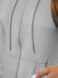 Compleu dama din catifea gri OZONEE JS/8C1176/2Z