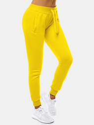 Pantaloni de training femei galben OZONEE JS/CK01