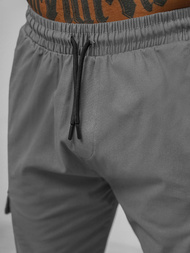 Pantaloni chino jogger pentru bărbați gri OZONEE O/G3014Z
