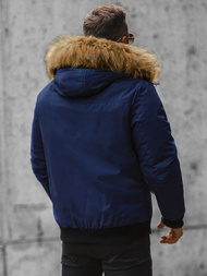 Jachetă bărbați albastru marin OZONEE JS/M2019/215