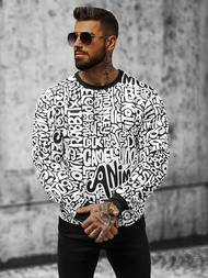 Hanorac bărbați alb OZONEE JS/8B1131/1