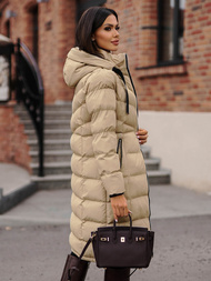 Geacă de femei bej OZONEE JS/M736/62Z