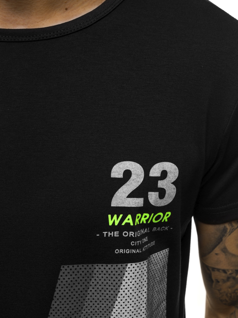 Tricou bărbați negru OZONEE JS/SS10932Z