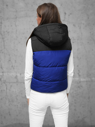 Vestă femei albastră OZONEE JS/16M9112/184