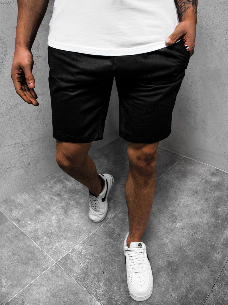 Pantaloni scurti bărbați negri OZONEE JS/XW50Z