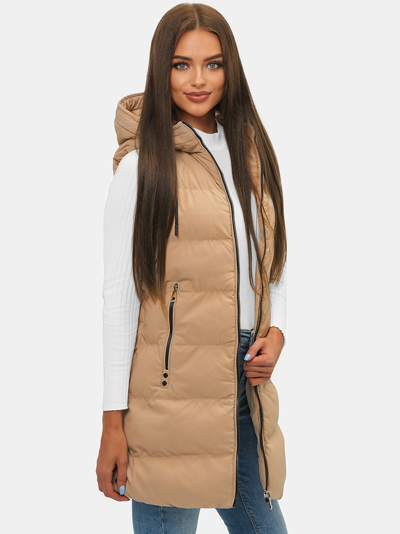 Vestă femei bej OZONEE N/7046